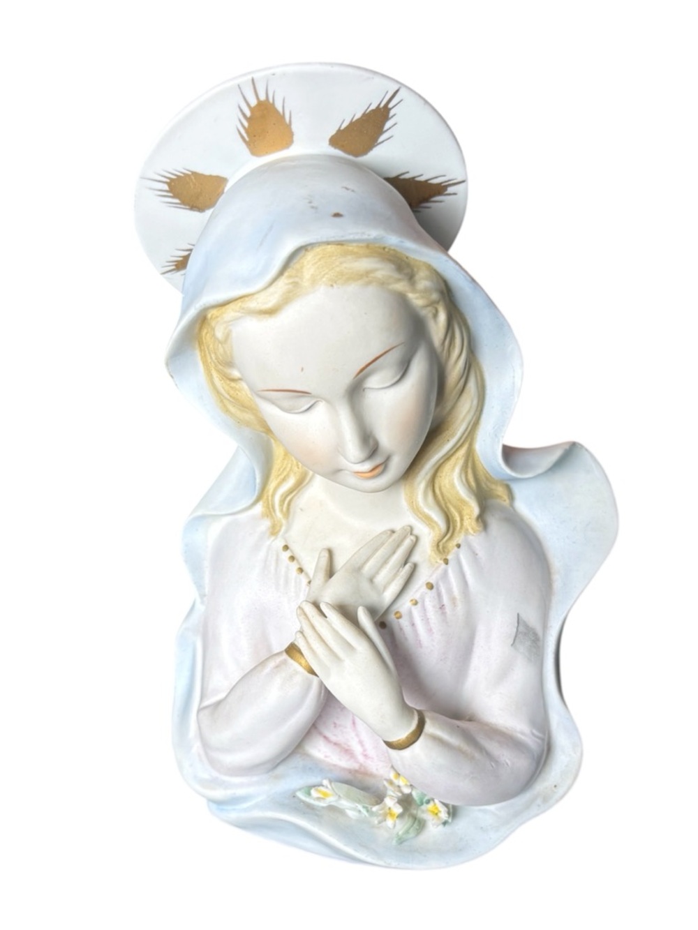 Vintage Lefton Madonna Bust ✨ Japan Religious Figurine